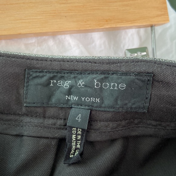 Rag and Bone gray with black tuxedo stripes. Front zipper, two pockets. Like new - Picture 3 of 4
